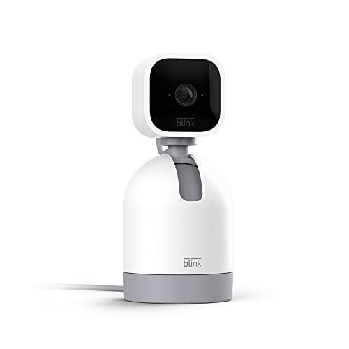 Blink Mini Pan-Tilt Camera | Rotating indoor plug-in smart security camera, two-way audio, HD v…