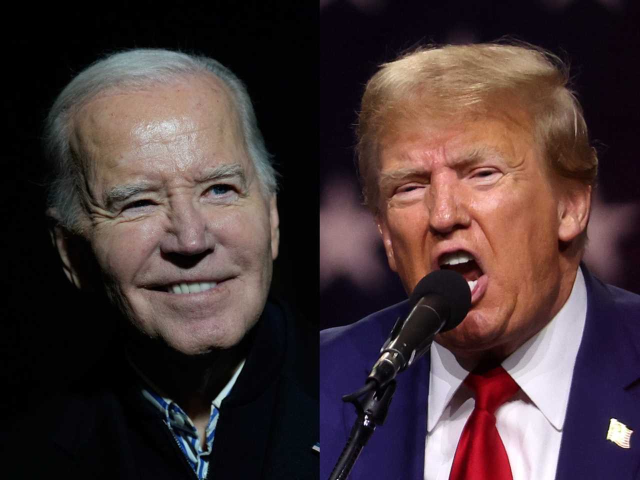 President Joe Biden and former President Donald Trump.