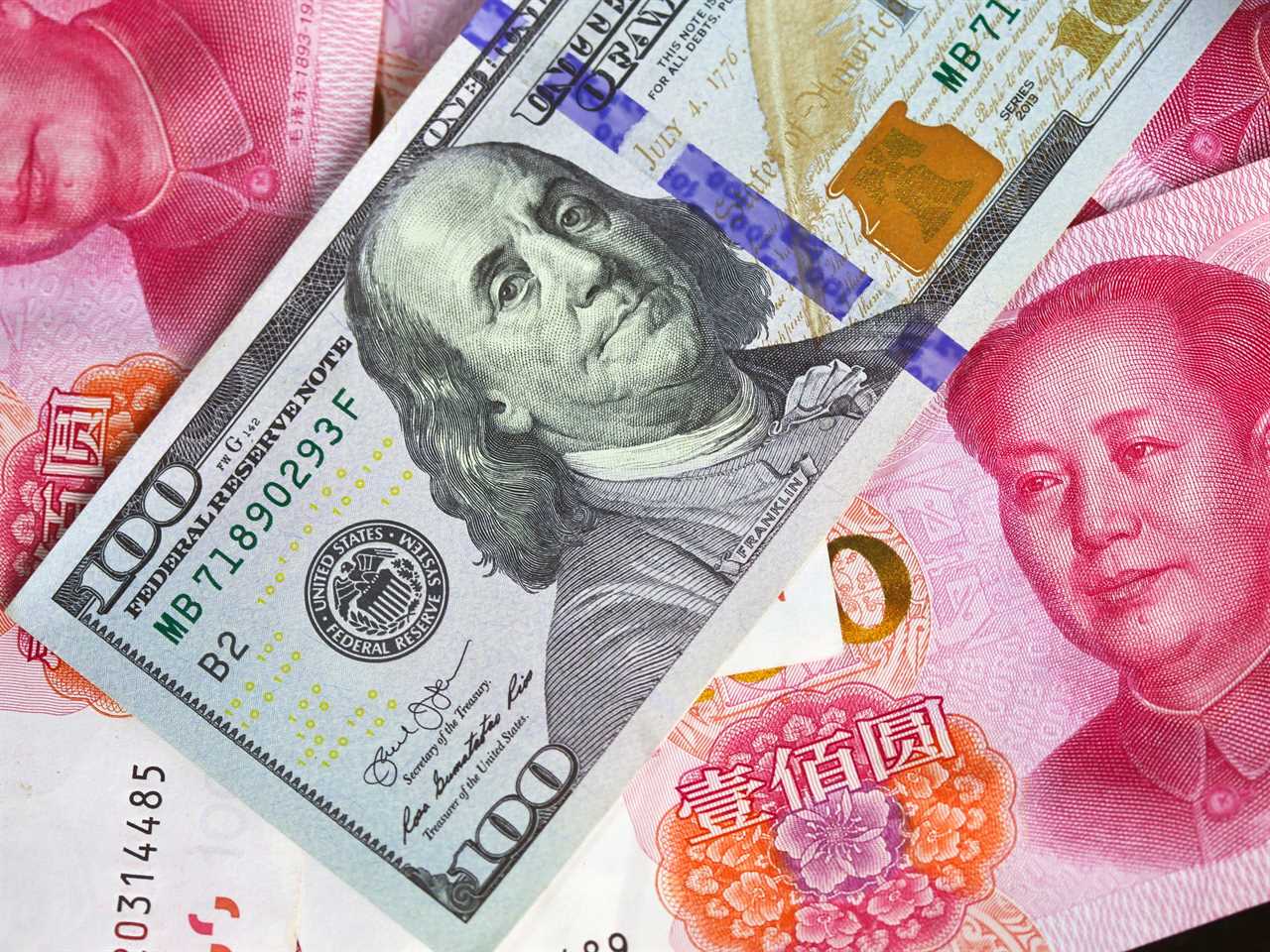 Yuan and dollar