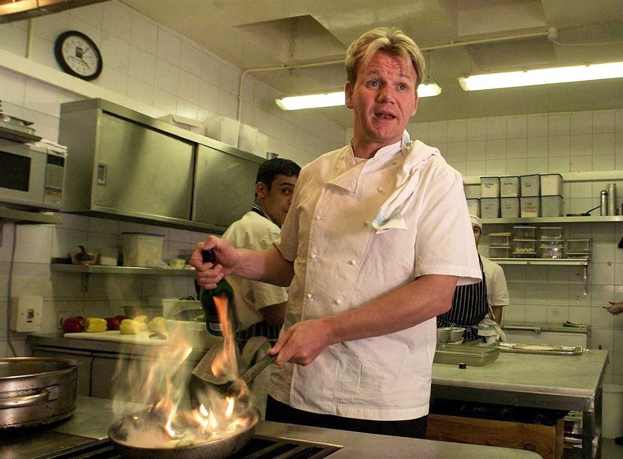 British Chef Gordon Ramsey shouts instructions from his kitchen at his Chelsea restaurant 19 January 2001, after being awarded three stars in France's gastronomy bible, Michelin. Ramsey is only the second British chef to be awarded three stars in the Michelin.