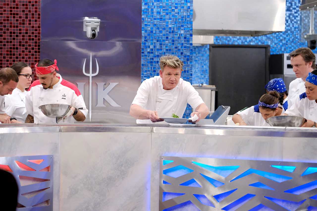 Host/chef Gordon Ramsay in the "Poor Trev" episode of HELLS KITCHEN airing Friday, Jan. 4