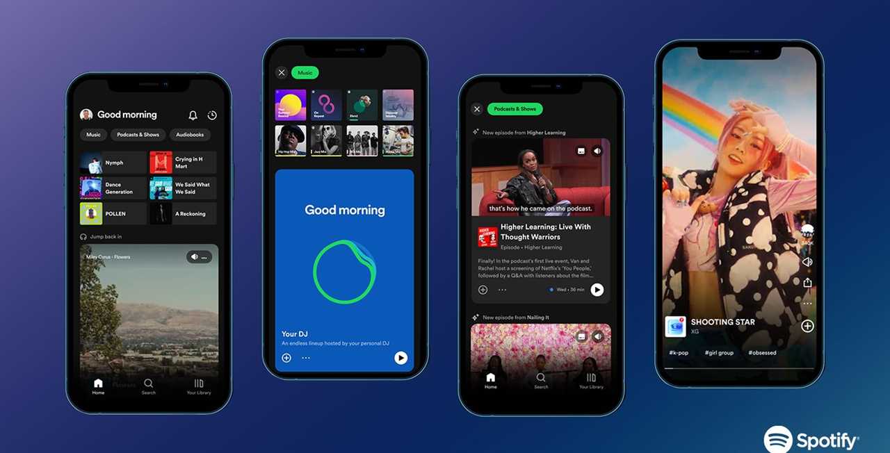 Spotify redesign in March 2023