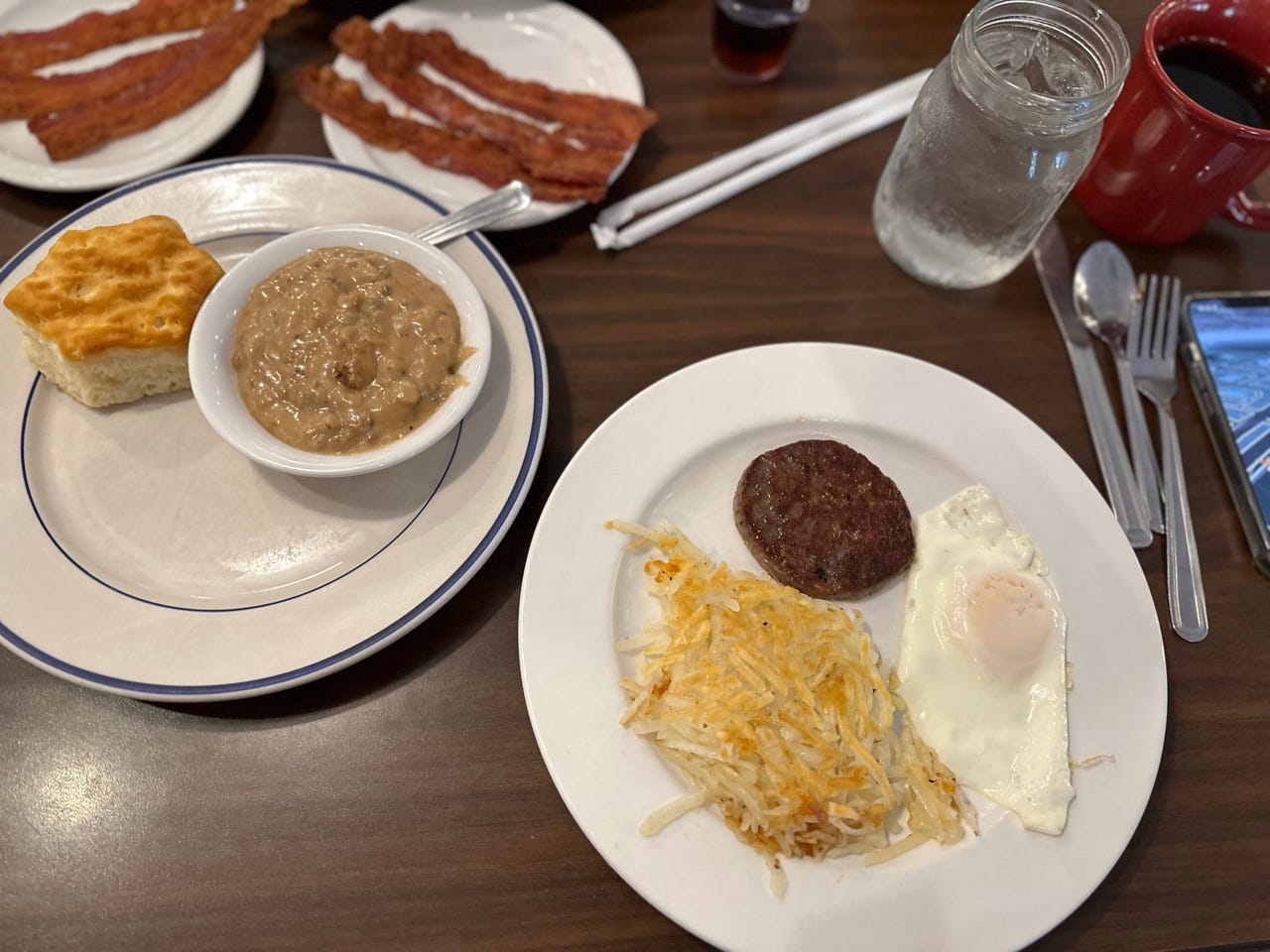 Breakfast samplers at Bob Evans 