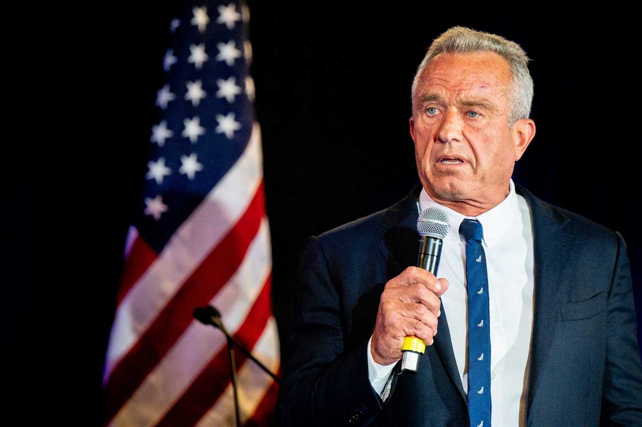 Robert F. Kennedy Jr. speaking at a campaign event in Austin, Texas on Monday.