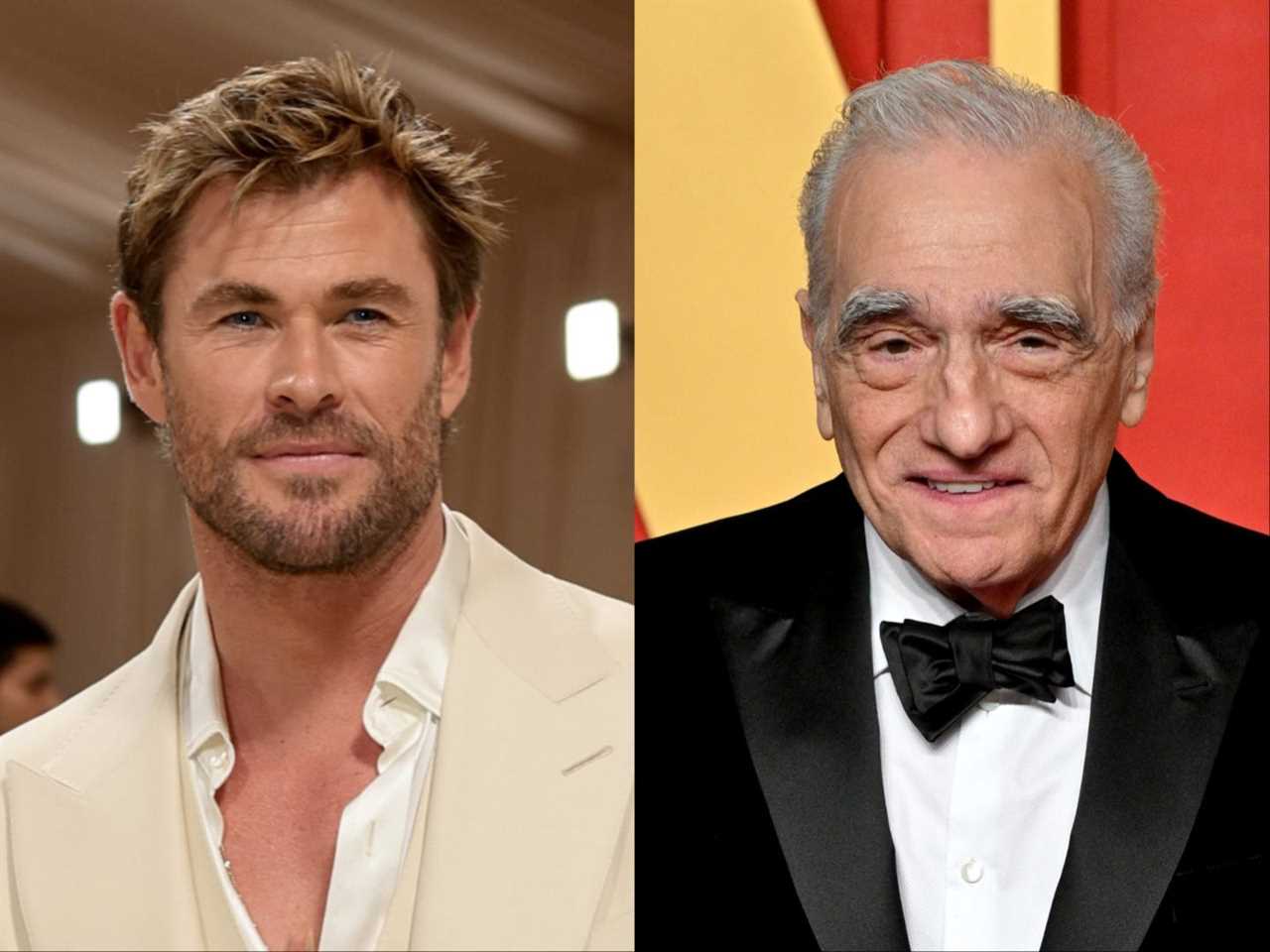 Chris Hemsworth and Martin Scorsese.