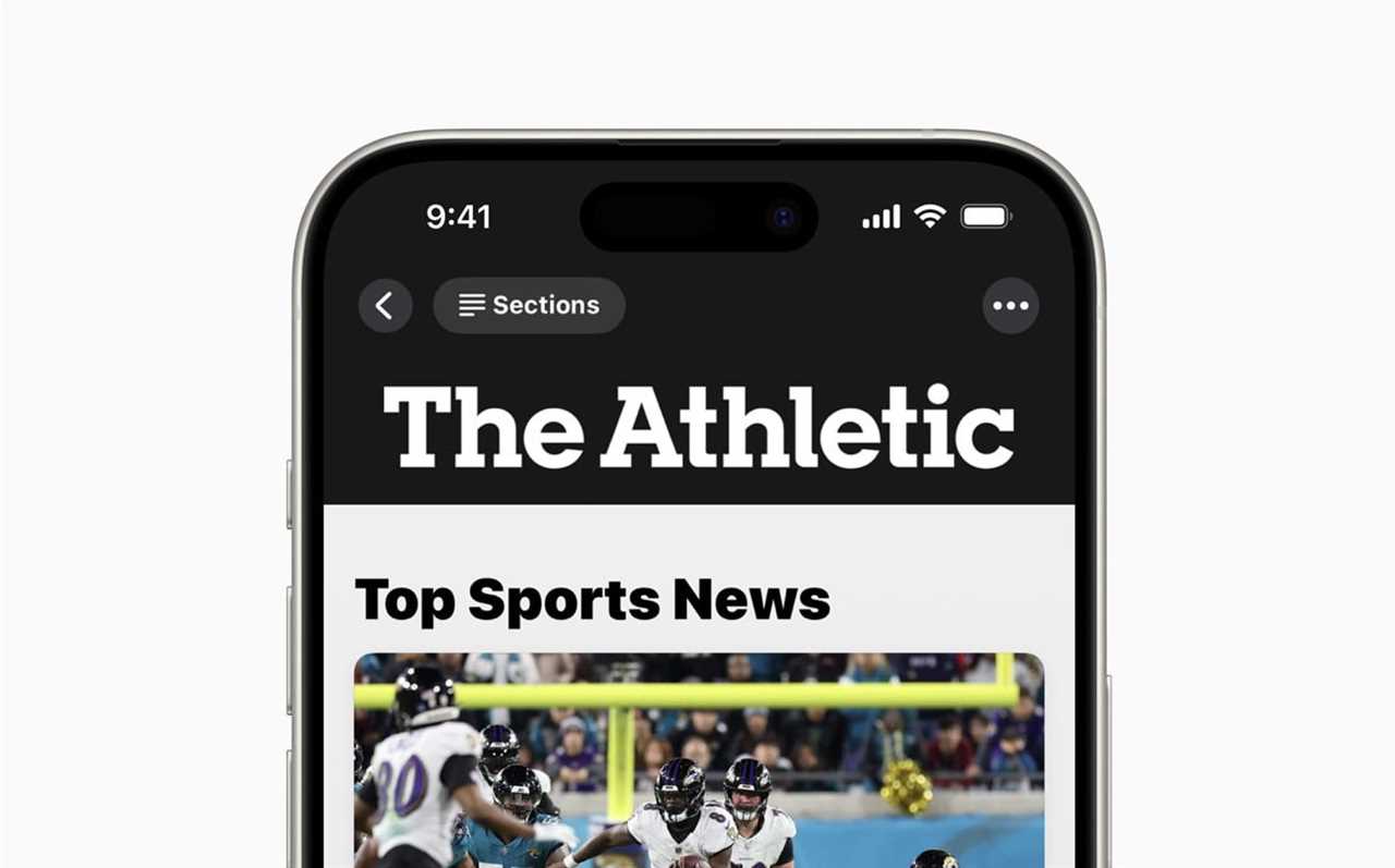 The Athletic on Apple News