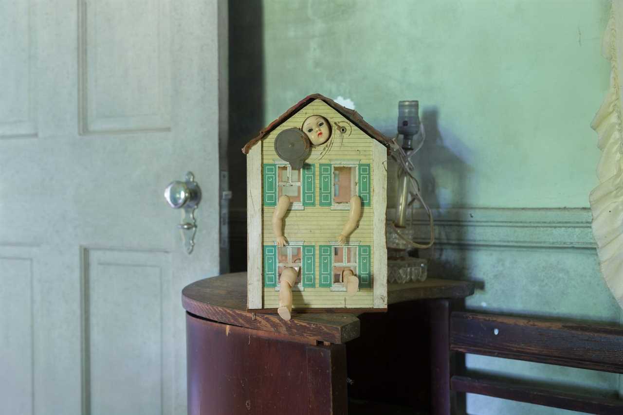 A doll house found in an abandoned house.