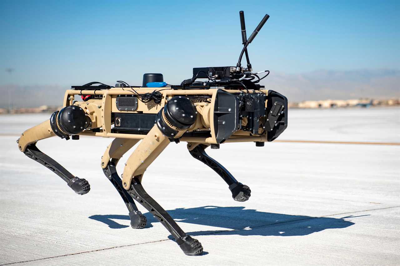 A Vision 60 "robot dog."