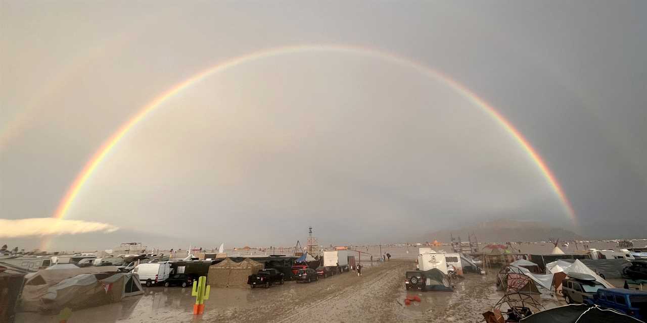 Rainbow at Burning Man 2023