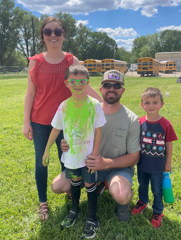 Bethaney Phillips with her husband, her son Copper, and her son Colt.