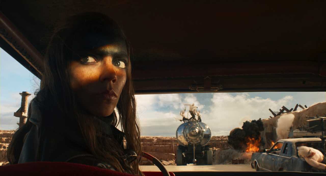 Anya Taylor-Joy driving the war rig