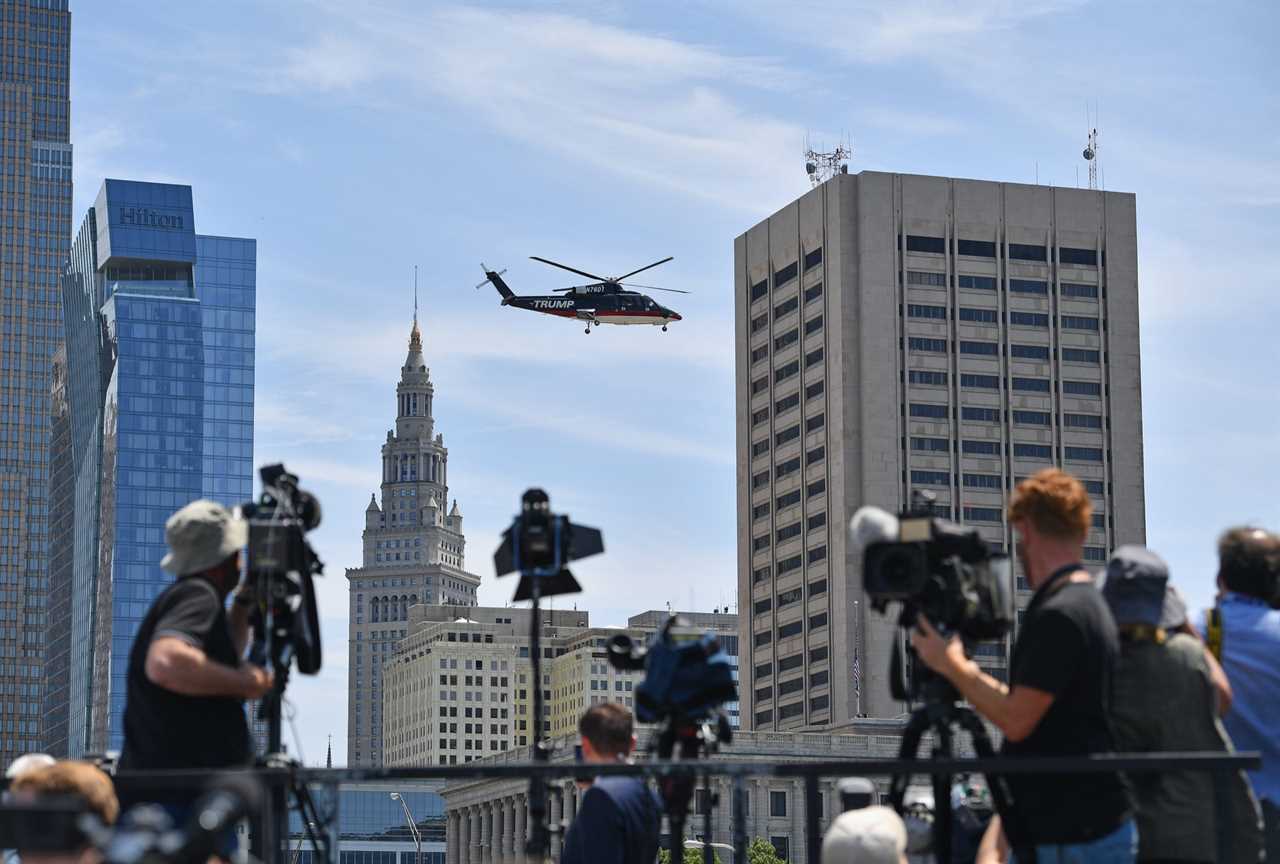 Trump Sikorsky S76 helicopter