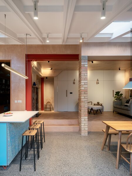 The Kitchen Island in This London Home Is Made of Melted-Down Chocolate Box Molds