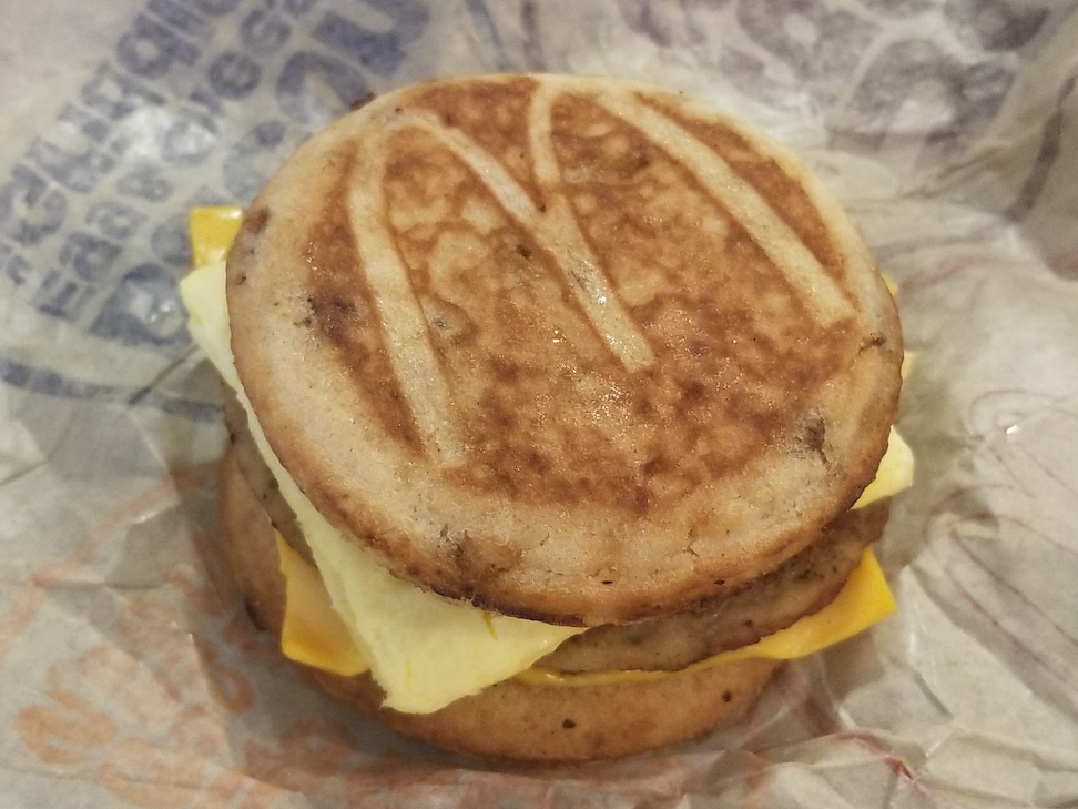 sausage egg cheese mcgriddle