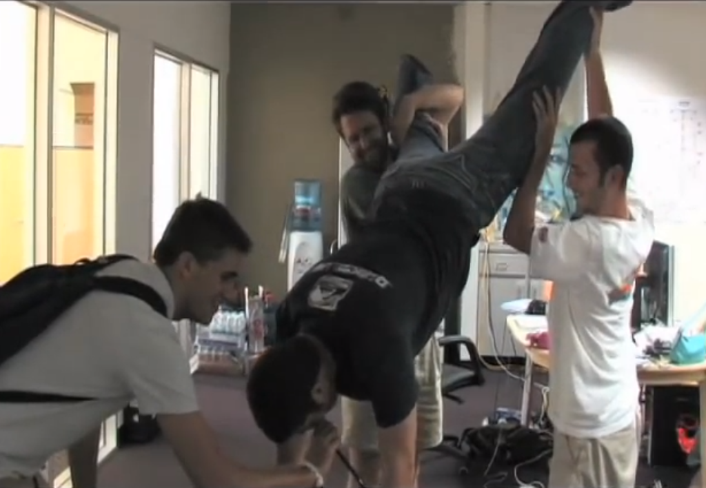 dustin moskovitz keg stand facebook first office