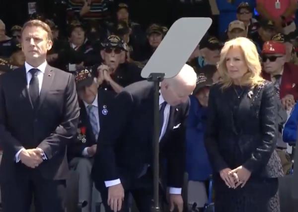 HUMILIATION: Biden Almost Collapses at D-Day Celebrations… “Is He Downloading in His Diaper?” (VIDEO)