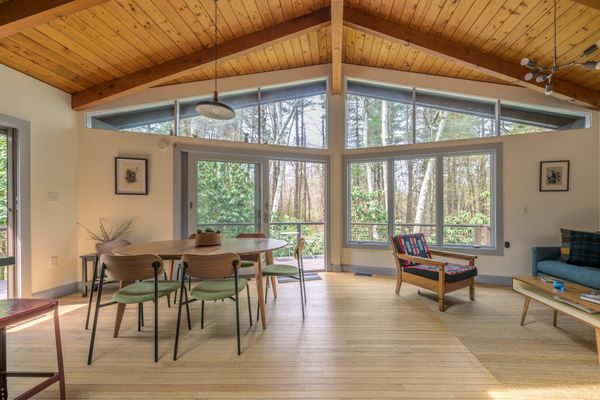 For $849K, You Can Score a Spruced-Up Cabin in the Berkshires