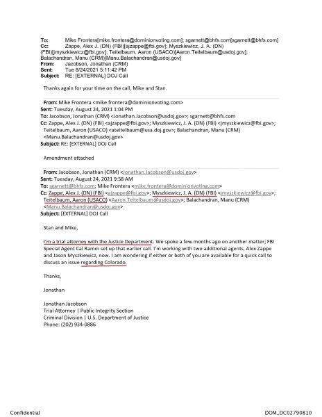Update: More Evidence Biden DOJ Worked with Colorado Officials Leading Up to Tina Peters’ Imprisonment Which Provides Additional Support for a Trump Pardon