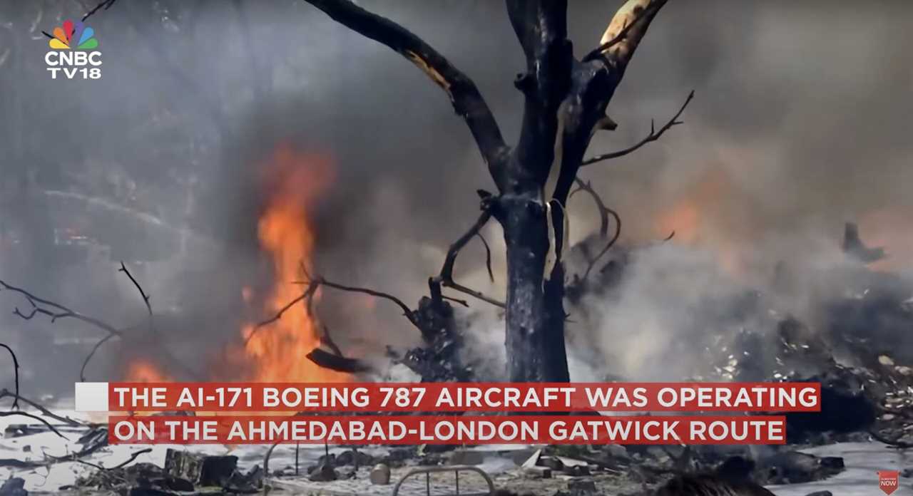 Air India Boeing 787 Dreamliner with Over 200 Onboard Crashes in Residential Area After Takeoff (VIDEO)