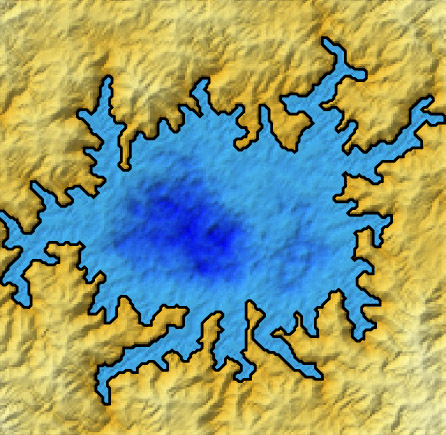 Lakes and seas on Titan may be shaped by waves