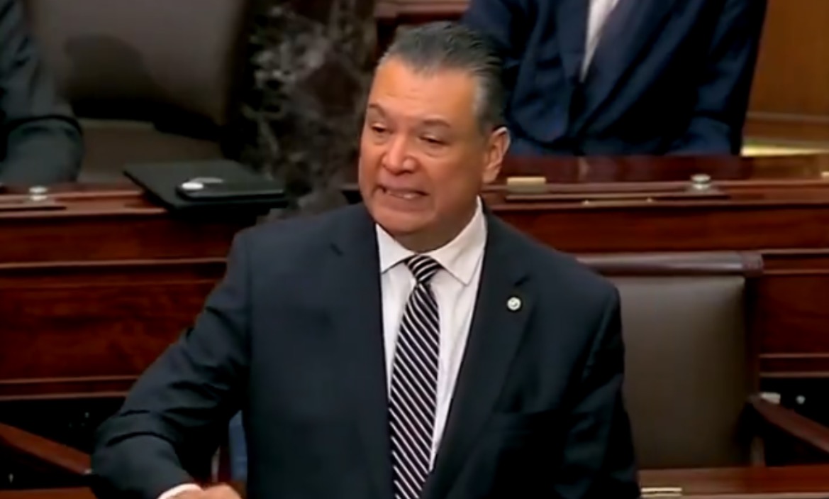 Democrat Senator Padilla Fake Cries as He Recounts Being Cuffed After Lunging at Kristi Noem in Cringey Senate Floor Speech (VIDEO)