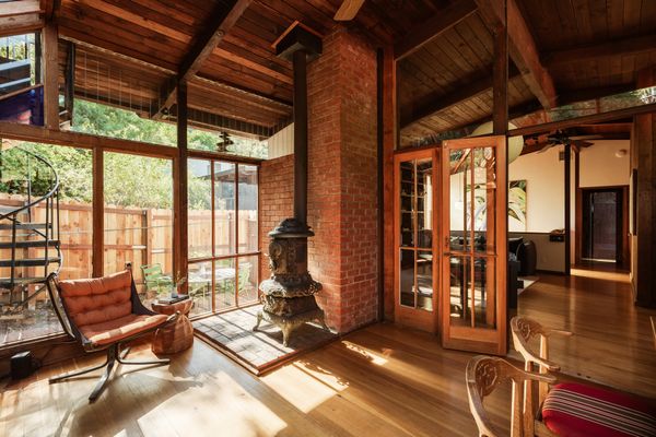 This $1.8M L.A. Midcentury Feels Like a Cabin-Greenhouse Mash-Up