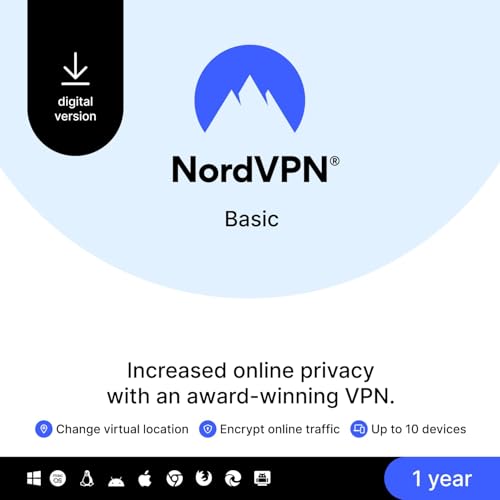 NordVPN Basic – 1-Year – Premium VPN...