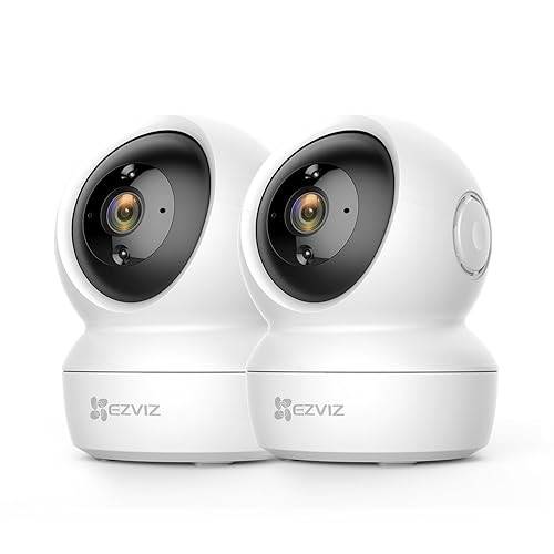 EZVIZ 2 Pack Indoor Security Cameras Wir...