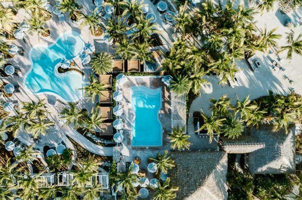 Multiple pools is a must when leaning into the resort lifestyle.