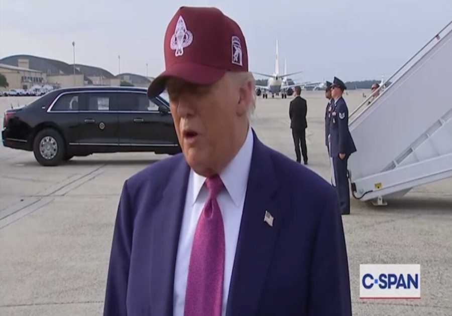 (VIDEO) Trump speaks to Reporters About California Rioters: “Somebody is Paying for That. I Watched Total Professionals… These are Insurrectionists!”