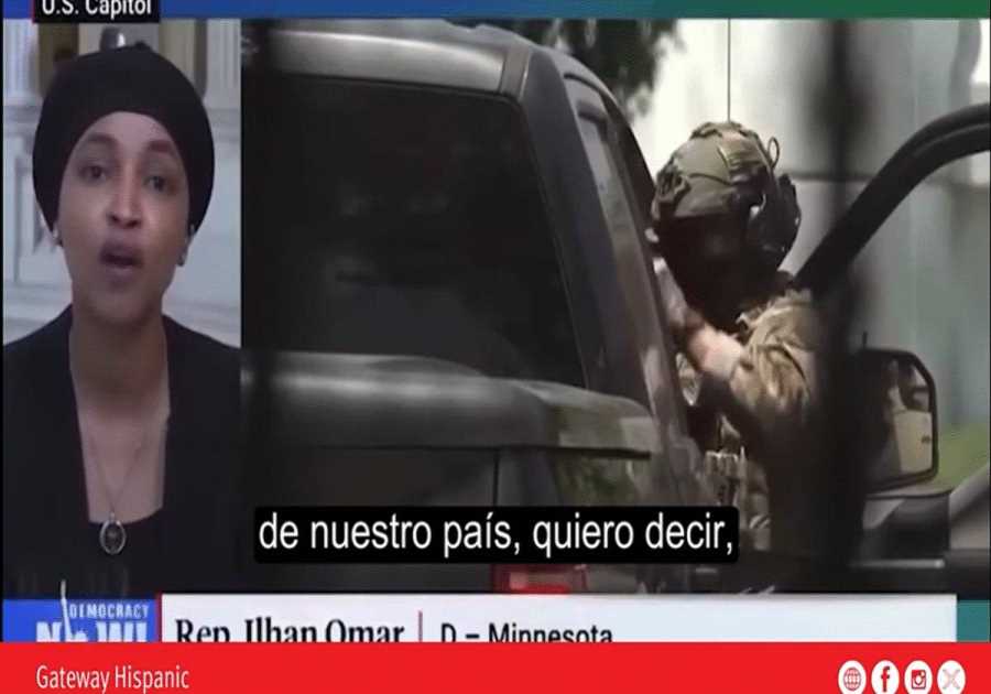 Ilhan Omar Accuses Government of Militarizing Streets and Compares the U.S. to a Dictatorship