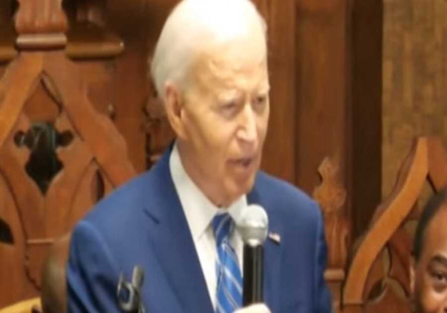Biden Panders to Blacks, Heavily Slurs, Has Insane Outburst of Anger During Visit to Black Church on Juneteenth (VIDEO)