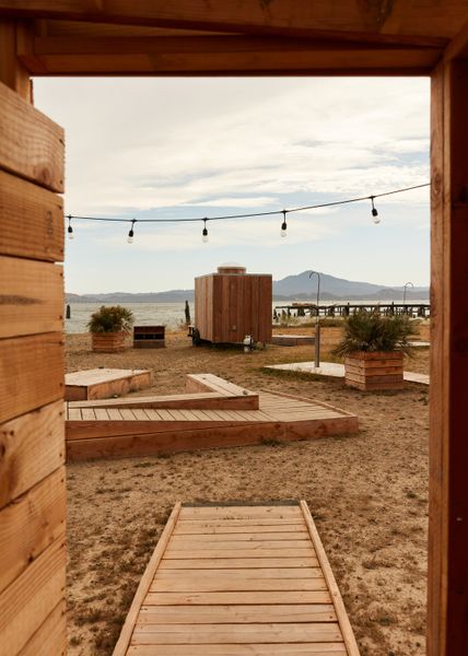 Good Hot operates a five-sauna property at Point San Pablo in Richmond. The company was the first to open a permitted operation that made use of the bay.