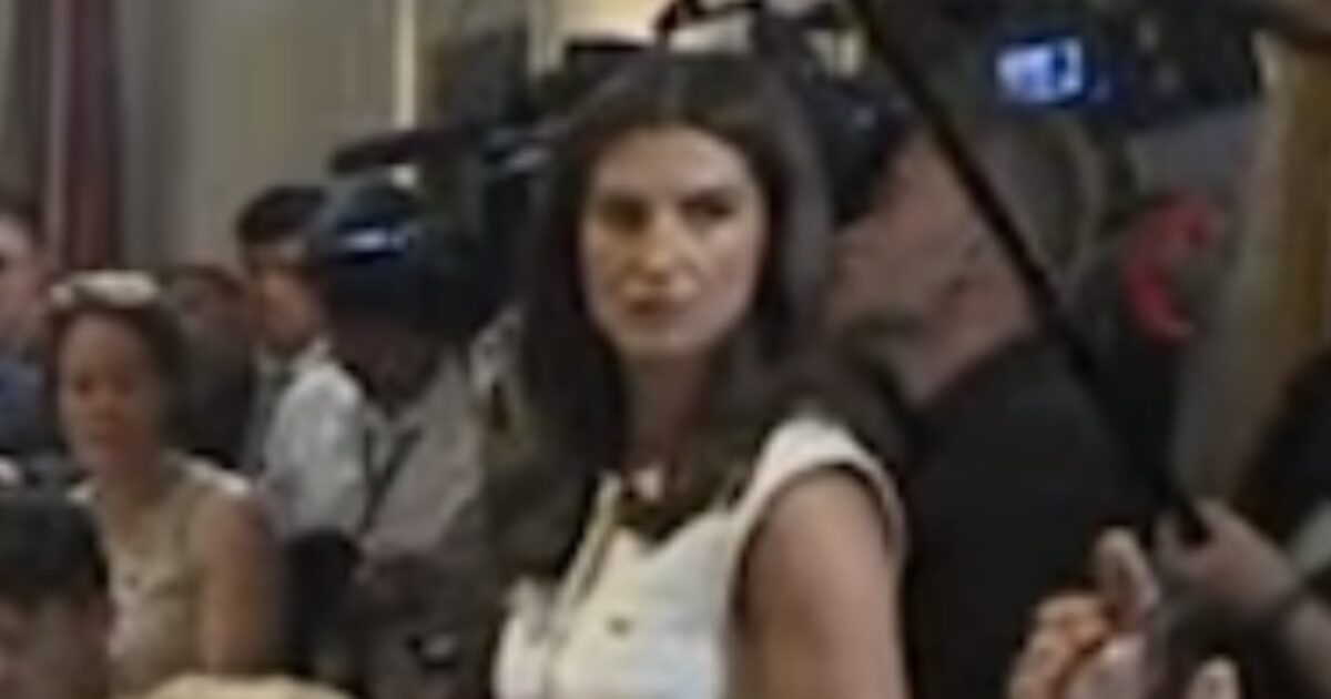 LOL! “No. Not for CNN” – President Trump Snubs CNN’s Kaitlin Collins During Cabinet Meeting (VIDEO)