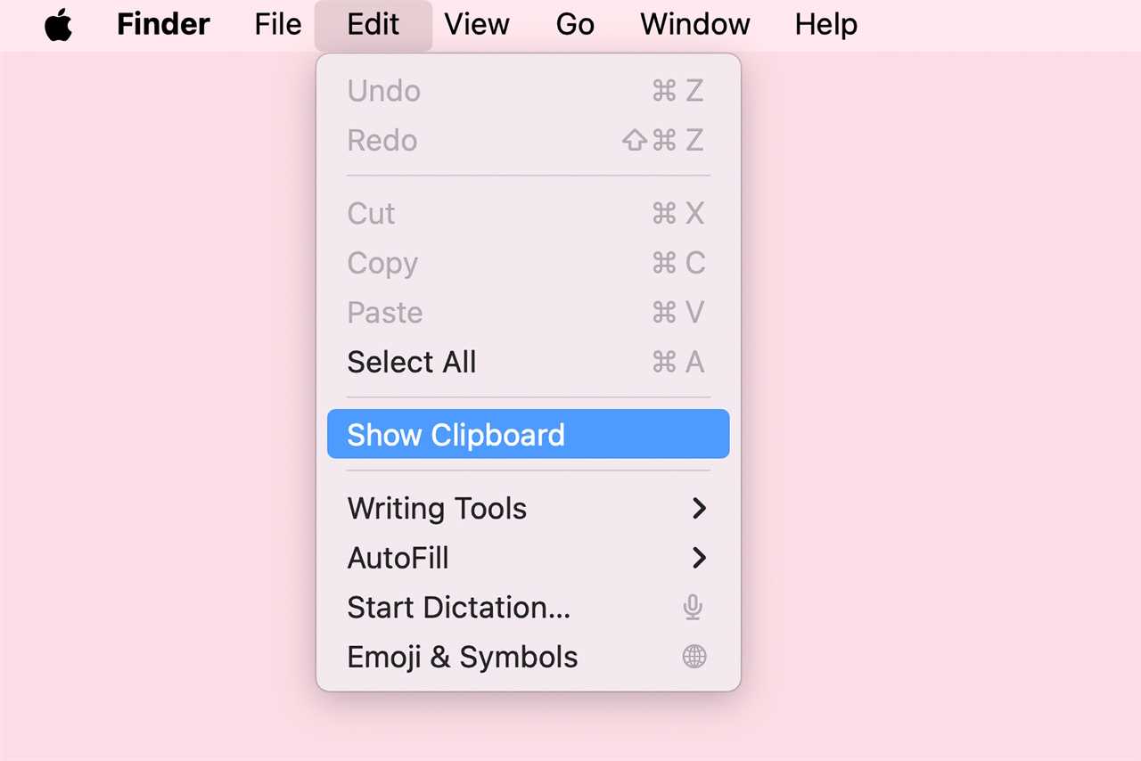 Finder Show Clipboard