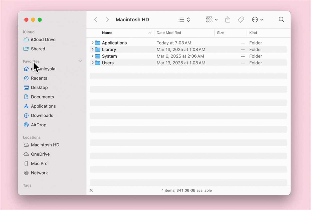 Finder rearrange Sidebar