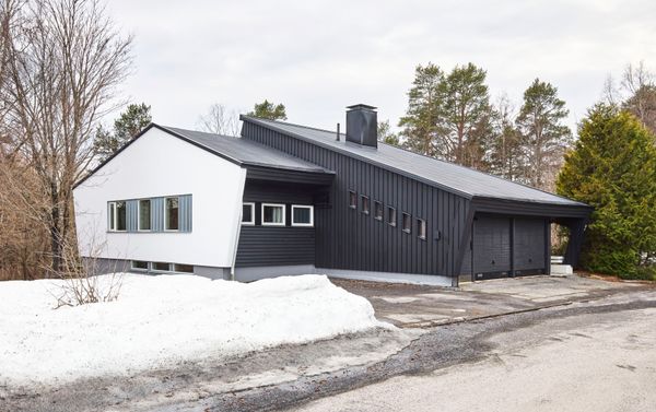 Of Course the Kitchen Matches the Indoor Pool at This Swedish Villa