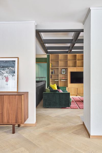 Of Course the Kitchen Matches the Indoor Pool at This Swedish Villa