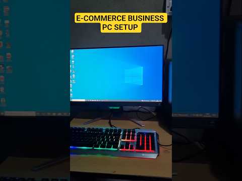 My First PC Setup For E-commerce Business #ecommercebusiness #ecommercebusinesssetup #shorts
