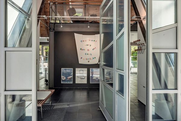 In the Washington Woods, a Striking Steel A-Frame Seeks $1.8M