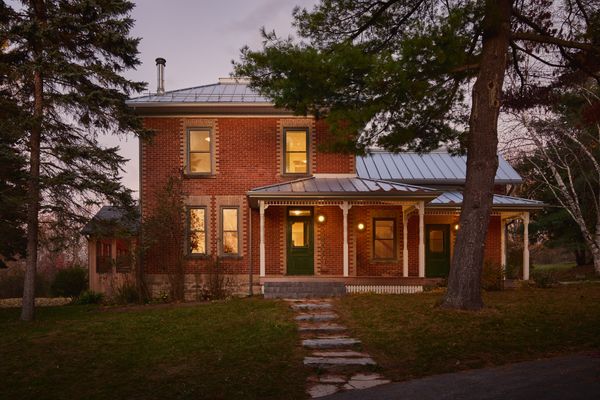 A 2024 remodel of the home by LAMAS Architecture kept the exterior of the historic farmhouse much the same.