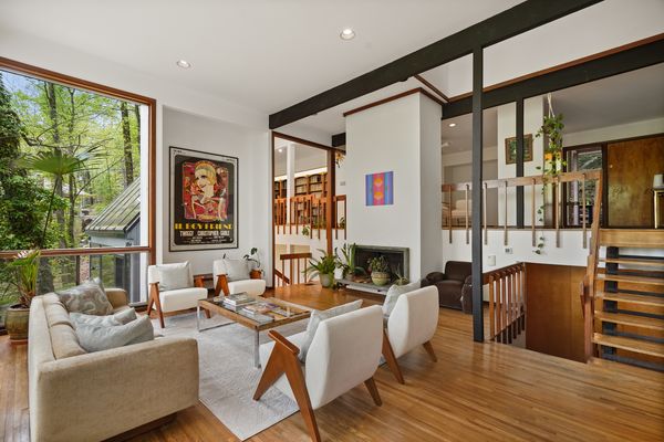 Despite its serene setting, the home is a short 20-minute drive from New York City's George Washington Bridge.