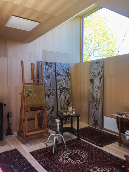 In Norway, a Celebrated Artist Adds a Creative Space to the Backyard of Her Childhood Home
