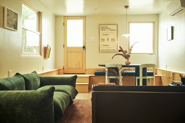 A year after purchasing a 1950s duplex in LA's Silver Lake neighborhood, Ash Fenton and Felipe Lima spent $98,340 revamping the dark and cramped downstairs unit.