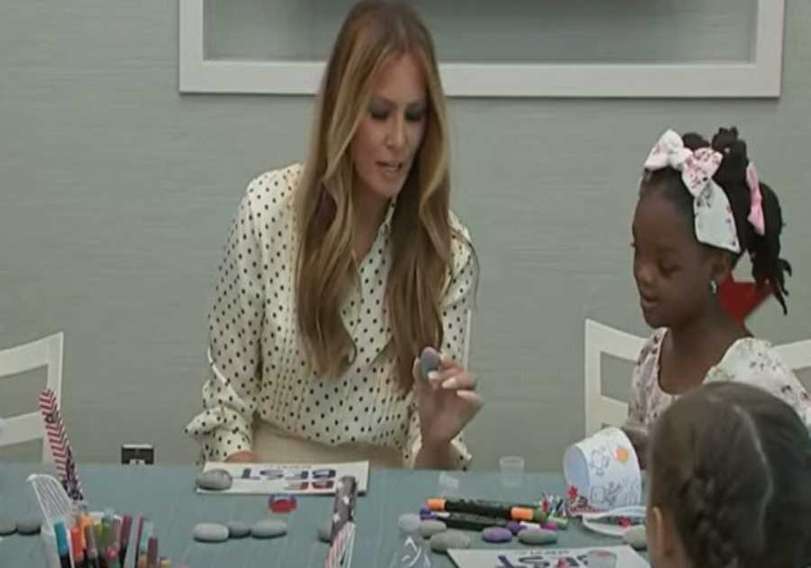 BEAUTIFUL! First Lady Melania Trump Began Celebrating Independence Day Weekend by Visiting Children’s National Hospital in Washington, DC (VIDEO)