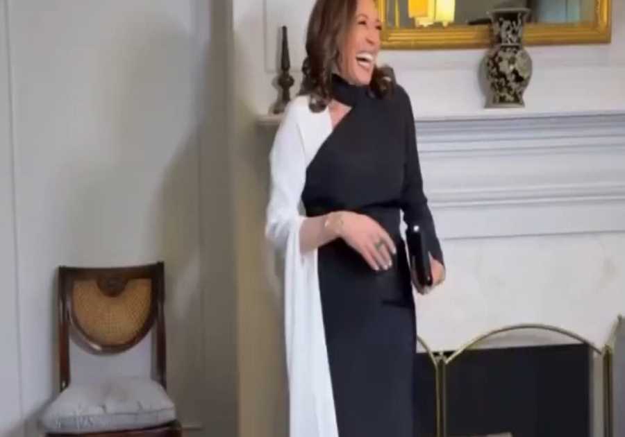 Cackling Mess Kamala Harris Crops Joe and Jill Biden Out of Her July 4th Post on X
