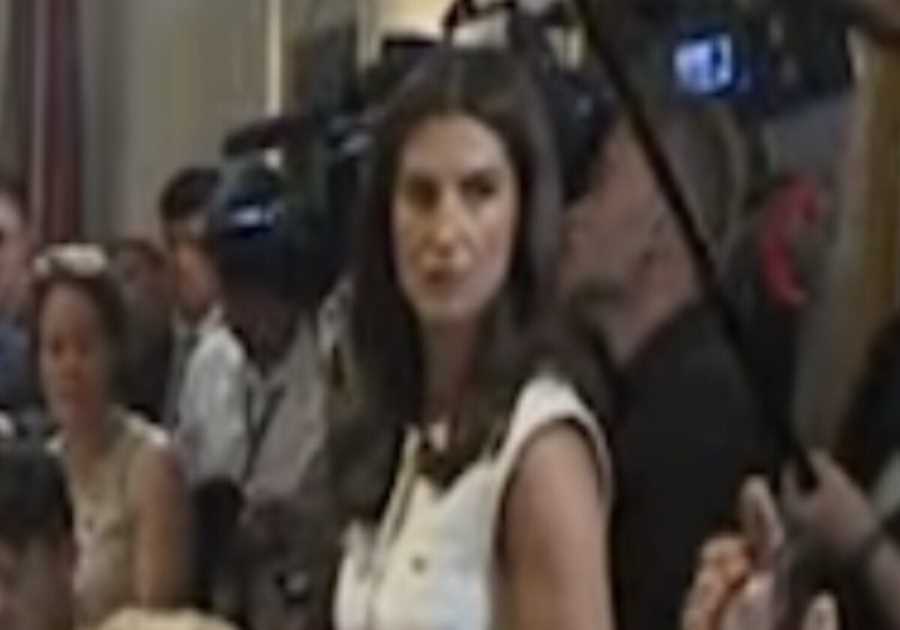 LOL! “No. Not for CNN” – President Trump Snubs CNN’s Kaitlin Collins During Cabinet Meeting (VIDEO)