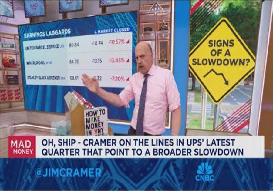 Jim Cramer on if UPS and other earnings signal a broader slowdown ahead