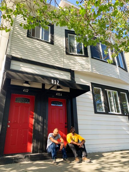 Co-buying made home ownership possible for friends John Cross (left) and Weldon Hall (right).
