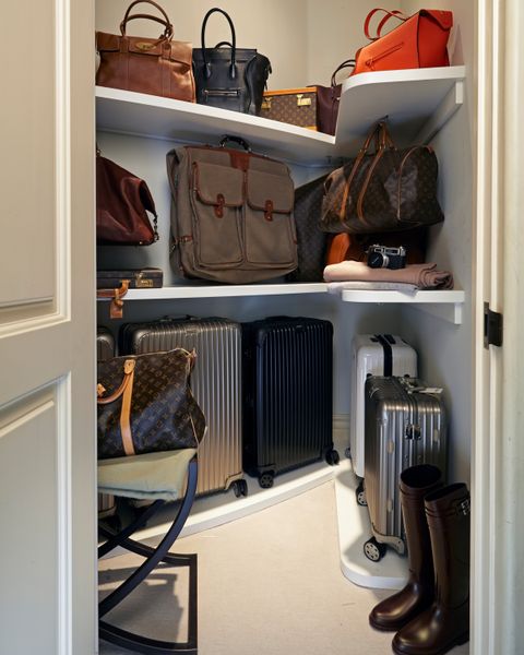 Lisa Adam's custom luggage closet for Ray Romano.